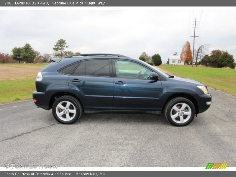 Neptune Blue Mica / Light Gray 2005 Lexus RX 330 AWD