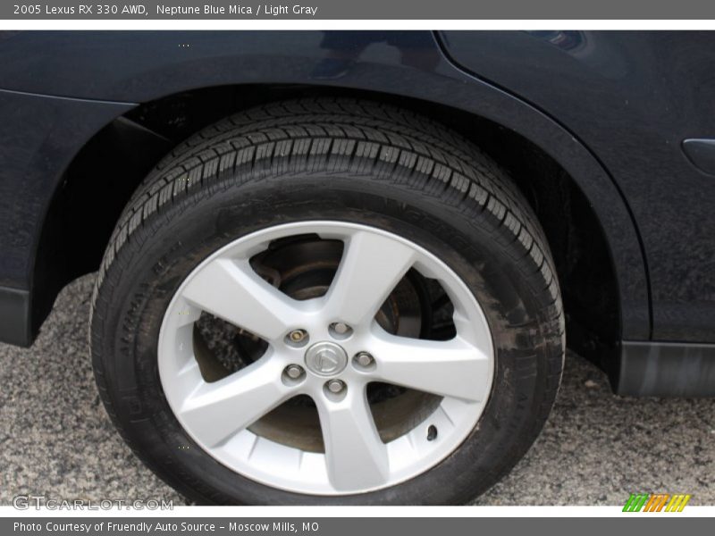 Neptune Blue Mica / Light Gray 2005 Lexus RX 330 AWD