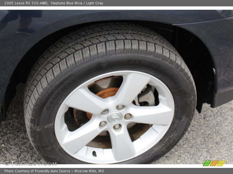 Neptune Blue Mica / Light Gray 2005 Lexus RX 330 AWD