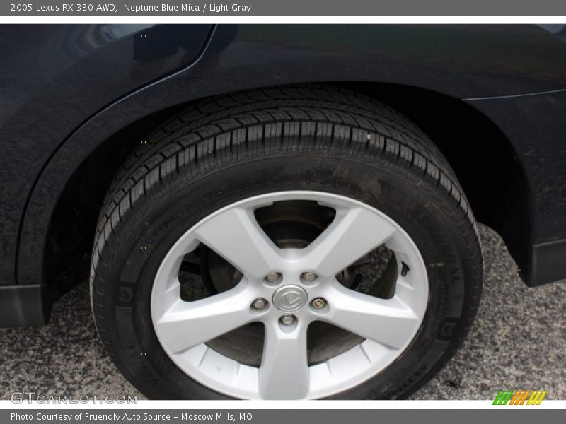 Neptune Blue Mica / Light Gray 2005 Lexus RX 330 AWD