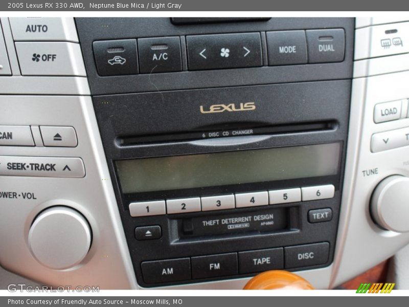 Neptune Blue Mica / Light Gray 2005 Lexus RX 330 AWD