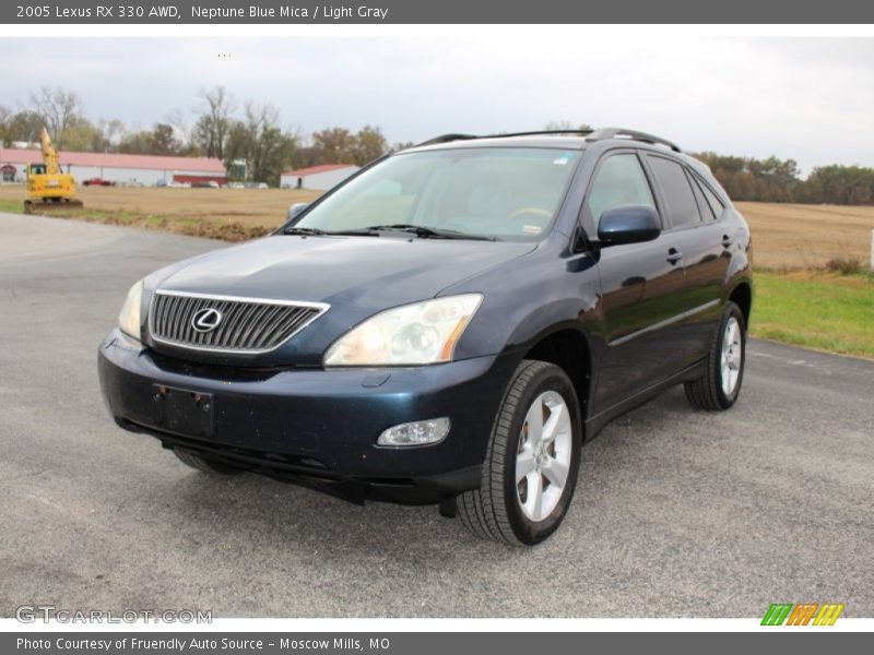 Neptune Blue Mica / Light Gray 2005 Lexus RX 330 AWD