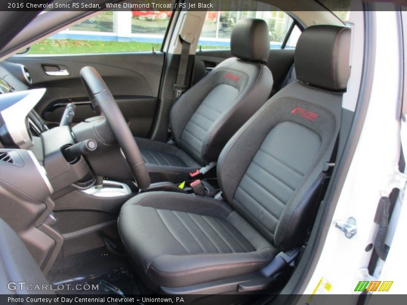 Front Seat of 2016 Sonic RS Sedan