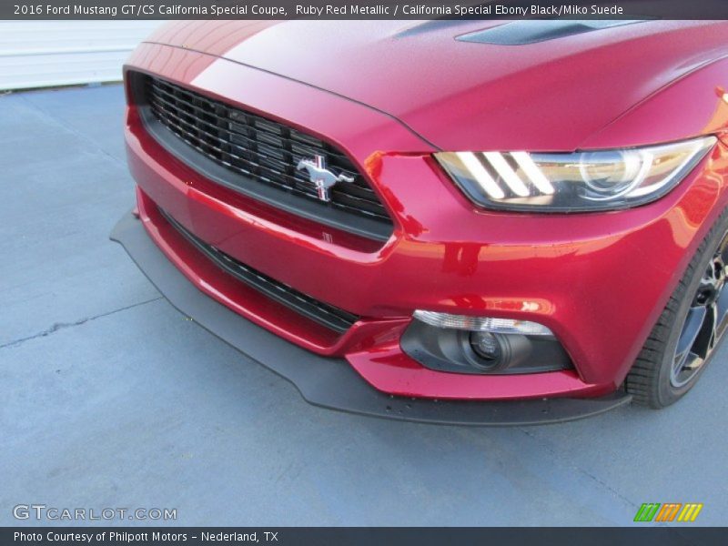 Ruby Red Metallic / California Special Ebony Black/Miko Suede 2016 Ford Mustang GT/CS California Special Coupe