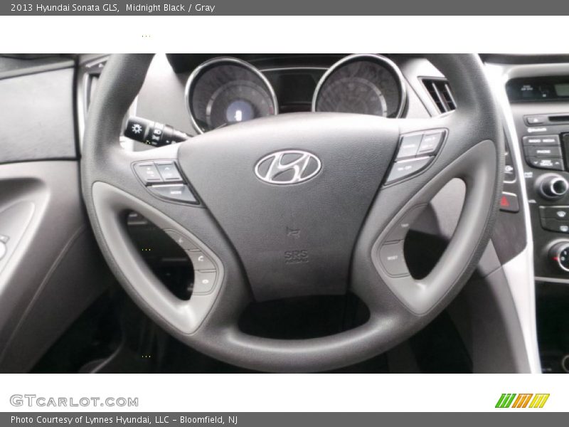 Midnight Black / Gray 2013 Hyundai Sonata GLS