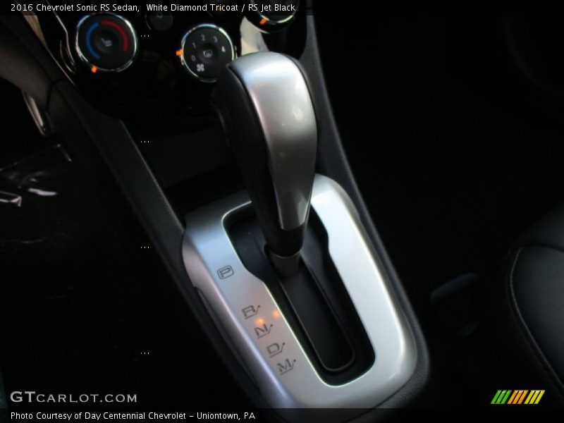  2016 Sonic RS Sedan 6 Speed Automatic Shifter