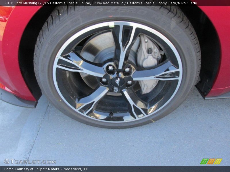 Ruby Red Metallic / California Special Ebony Black/Miko Suede 2016 Ford Mustang GT/CS California Special Coupe