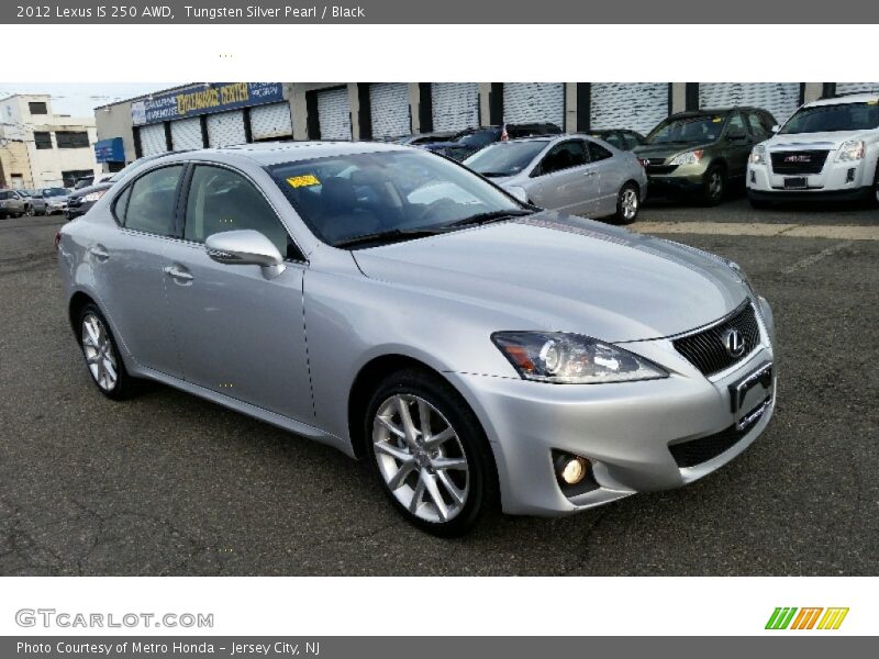 Tungsten Silver Pearl / Black 2012 Lexus IS 250 AWD