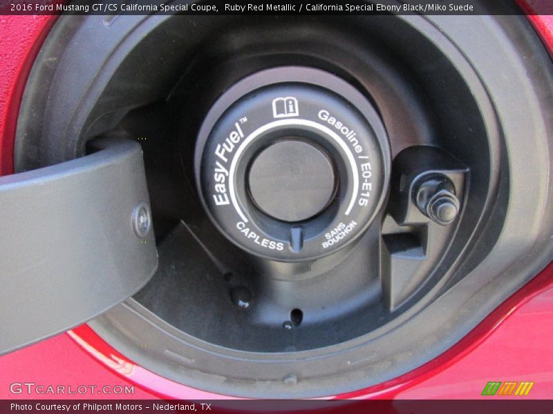 Ruby Red Metallic / California Special Ebony Black/Miko Suede 2016 Ford Mustang GT/CS California Special Coupe