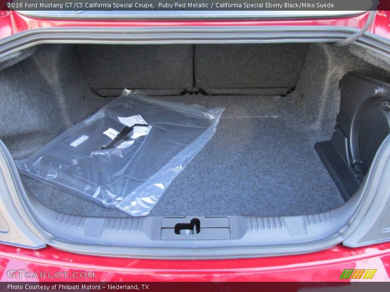Ruby Red Metallic / California Special Ebony Black/Miko Suede 2016 Ford Mustang GT/CS California Special Coupe
