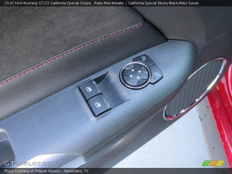 Ruby Red Metallic / California Special Ebony Black/Miko Suede 2016 Ford Mustang GT/CS California Special Coupe
