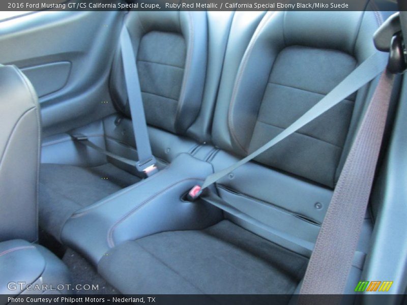 Ruby Red Metallic / California Special Ebony Black/Miko Suede 2016 Ford Mustang GT/CS California Special Coupe