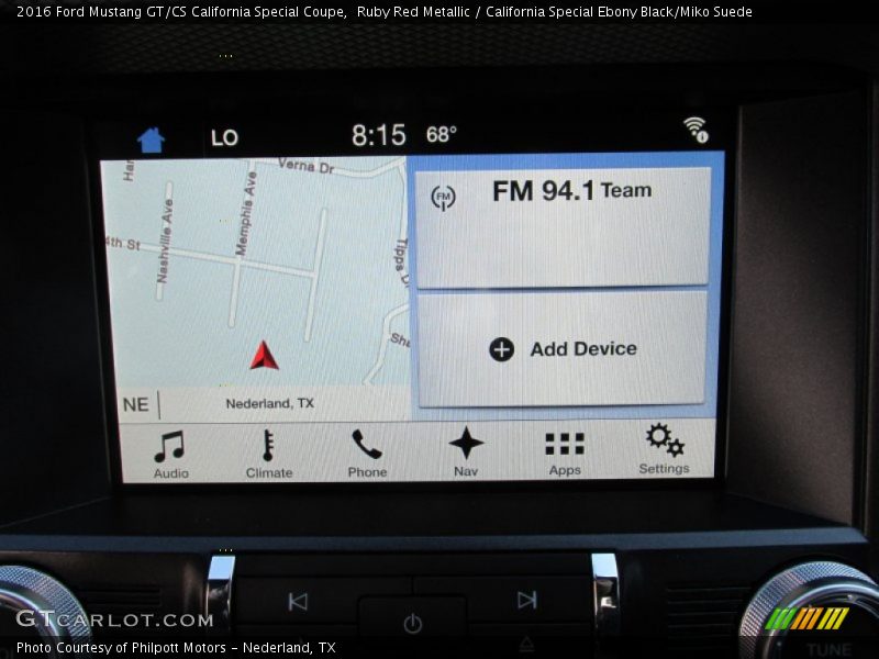 Ruby Red Metallic / California Special Ebony Black/Miko Suede 2016 Ford Mustang GT/CS California Special Coupe