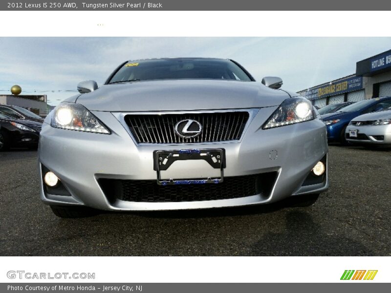 Tungsten Silver Pearl / Black 2012 Lexus IS 250 AWD