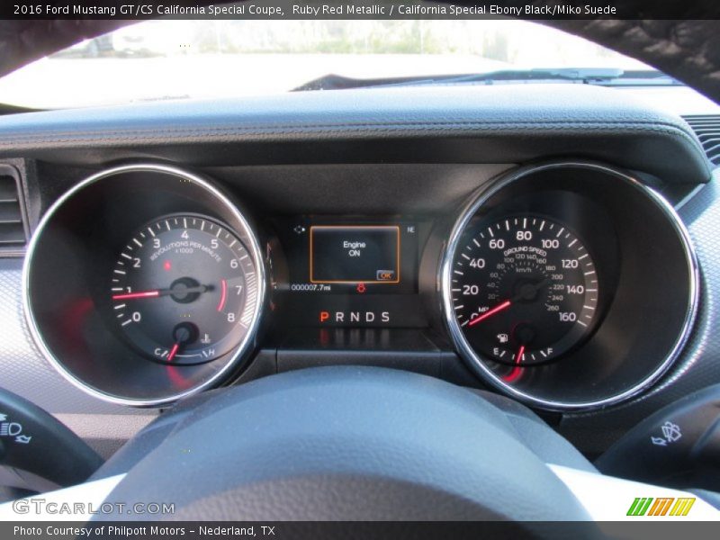 Ruby Red Metallic / California Special Ebony Black/Miko Suede 2016 Ford Mustang GT/CS California Special Coupe