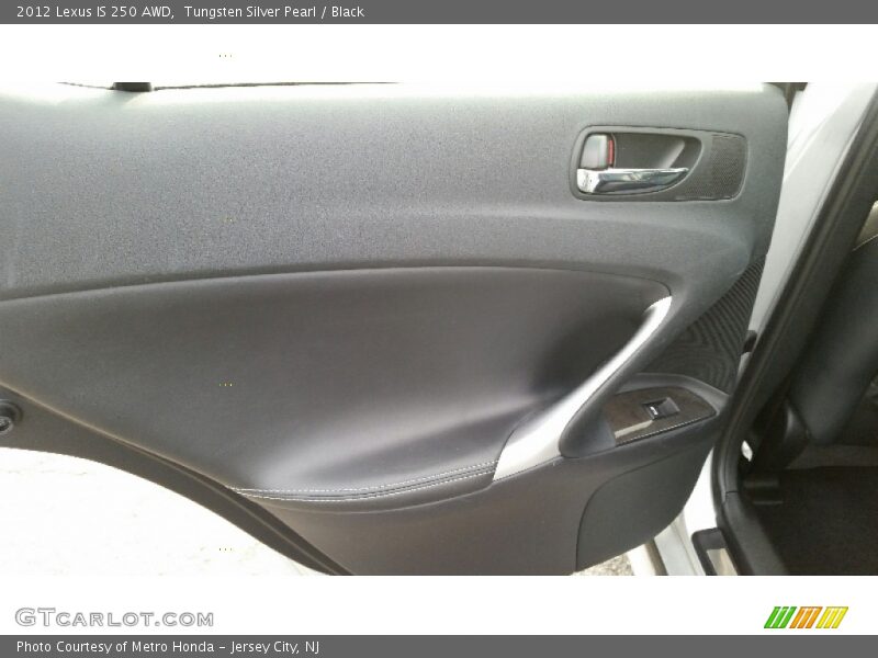 Tungsten Silver Pearl / Black 2012 Lexus IS 250 AWD