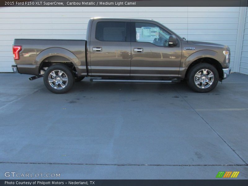 Caribou Metallic / Medium Light Camel 2015 Ford F150 XLT SuperCrew