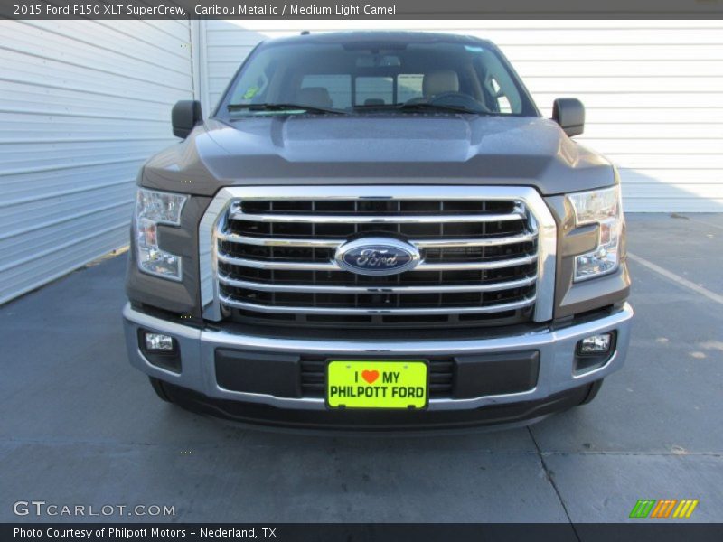 Caribou Metallic / Medium Light Camel 2015 Ford F150 XLT SuperCrew