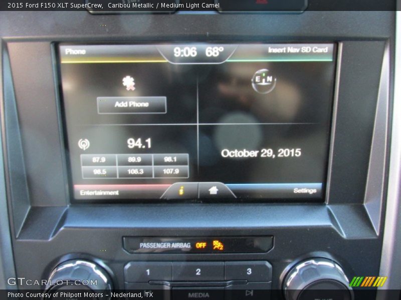 Caribou Metallic / Medium Light Camel 2015 Ford F150 XLT SuperCrew