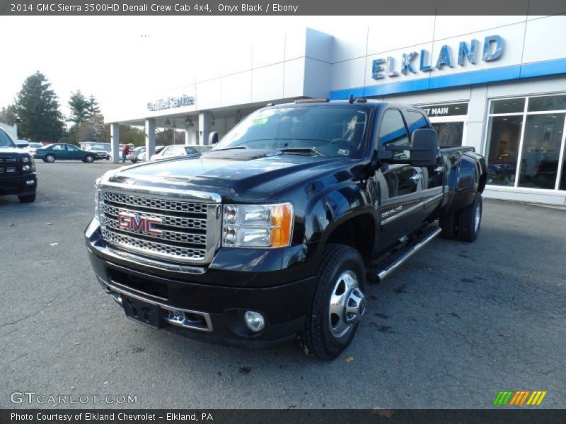 Onyx Black / Ebony 2014 GMC Sierra 3500HD Denali Crew Cab 4x4