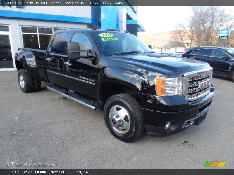 Onyx Black / Ebony 2014 GMC Sierra 3500HD Denali Crew Cab 4x4