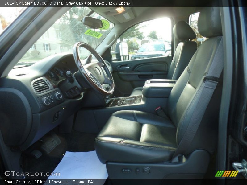 Onyx Black / Ebony 2014 GMC Sierra 3500HD Denali Crew Cab 4x4