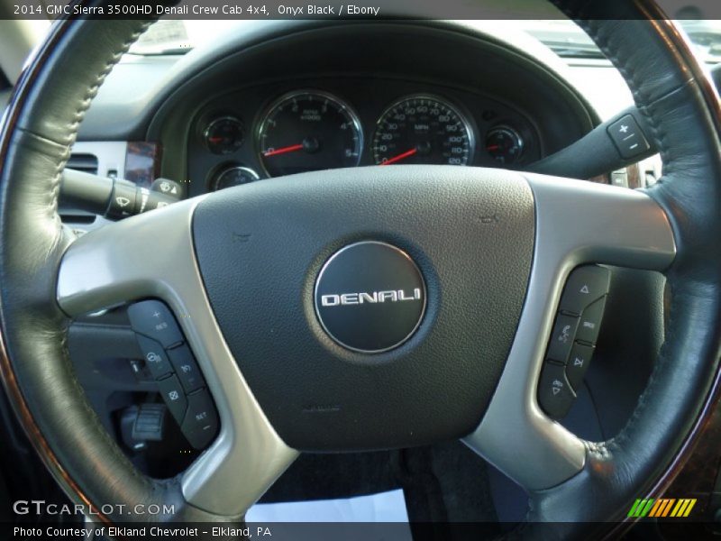 Onyx Black / Ebony 2014 GMC Sierra 3500HD Denali Crew Cab 4x4