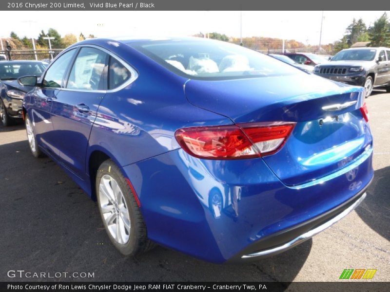 Vivid Blue Pearl / Black 2016 Chrysler 200 Limited