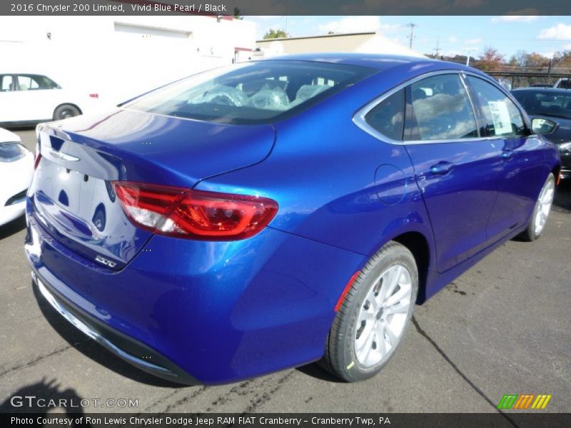 Vivid Blue Pearl / Black 2016 Chrysler 200 Limited