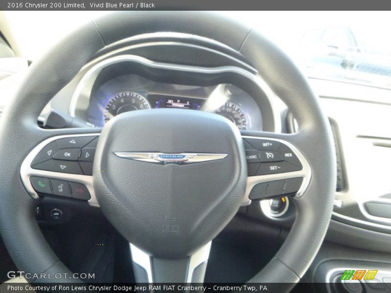 Vivid Blue Pearl / Black 2016 Chrysler 200 Limited
