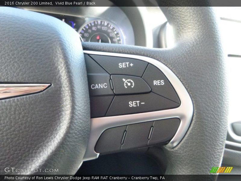Vivid Blue Pearl / Black 2016 Chrysler 200 Limited