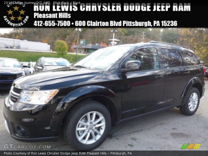 Pitch Black / Black 2016 Dodge Journey SXT AWD