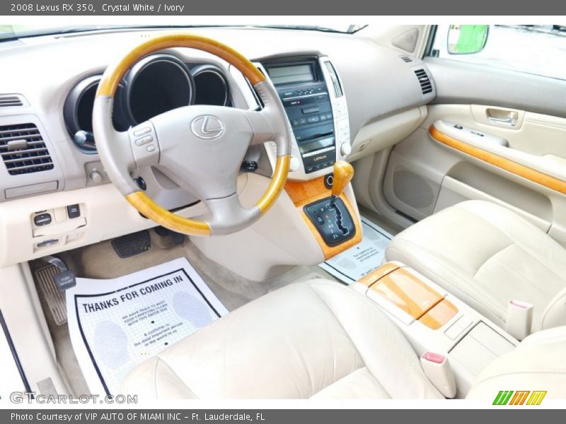 Crystal White / Ivory 2008 Lexus RX 350