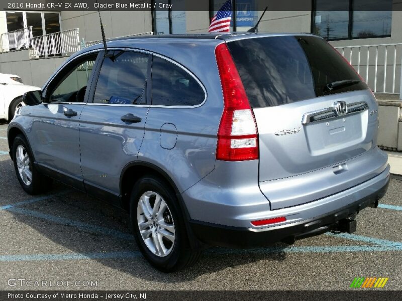 Glacier Blue Metallic / Gray 2010 Honda CR-V EX AWD