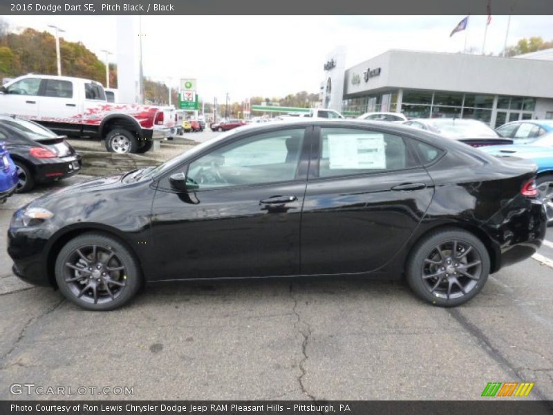 Pitch Black / Black 2016 Dodge Dart SE
