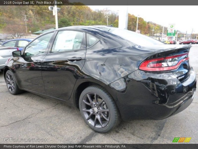 Pitch Black / Black 2016 Dodge Dart SE