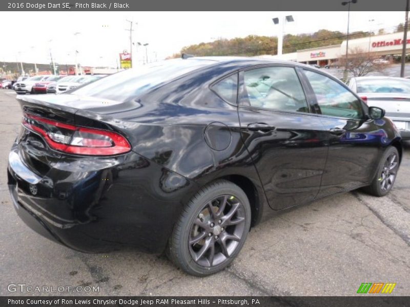 Pitch Black / Black 2016 Dodge Dart SE