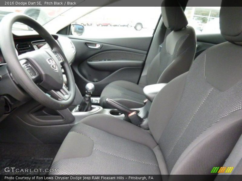 Pitch Black / Black 2016 Dodge Dart SE