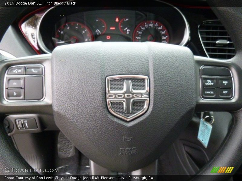 Pitch Black / Black 2016 Dodge Dart SE