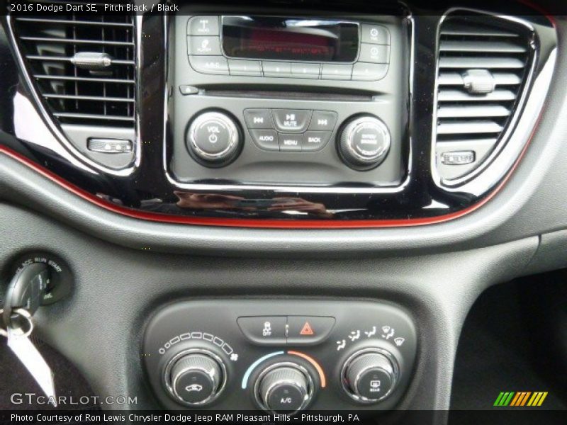 Pitch Black / Black 2016 Dodge Dart SE