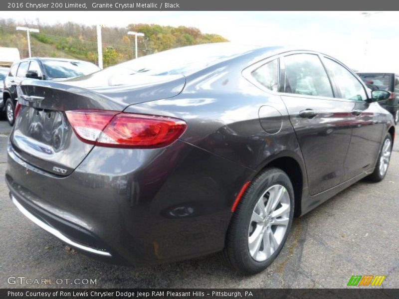 Granite Crystal Metallic / Black 2016 Chrysler 200 Limited