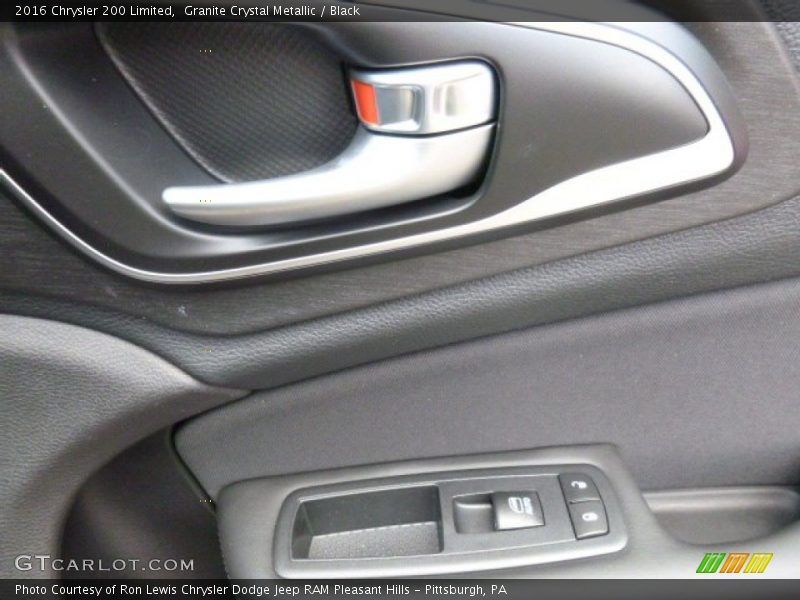 Granite Crystal Metallic / Black 2016 Chrysler 200 Limited