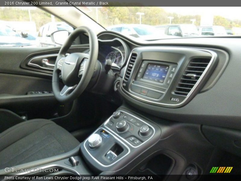 Granite Crystal Metallic / Black 2016 Chrysler 200 Limited