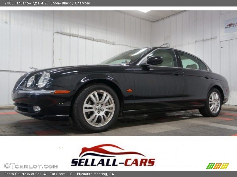 Ebony Black / Charcoal 2003 Jaguar S-Type 4.2