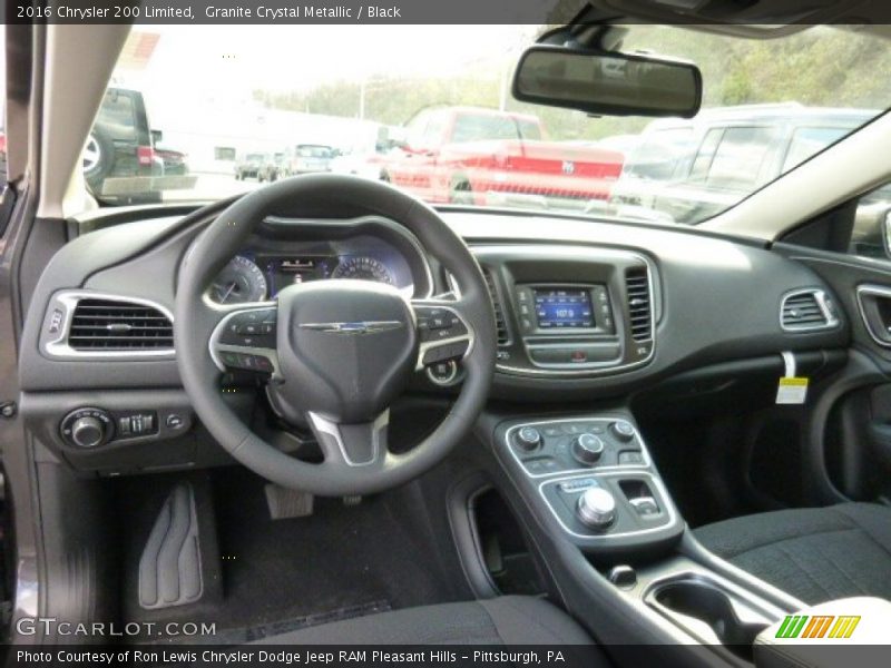 Granite Crystal Metallic / Black 2016 Chrysler 200 Limited