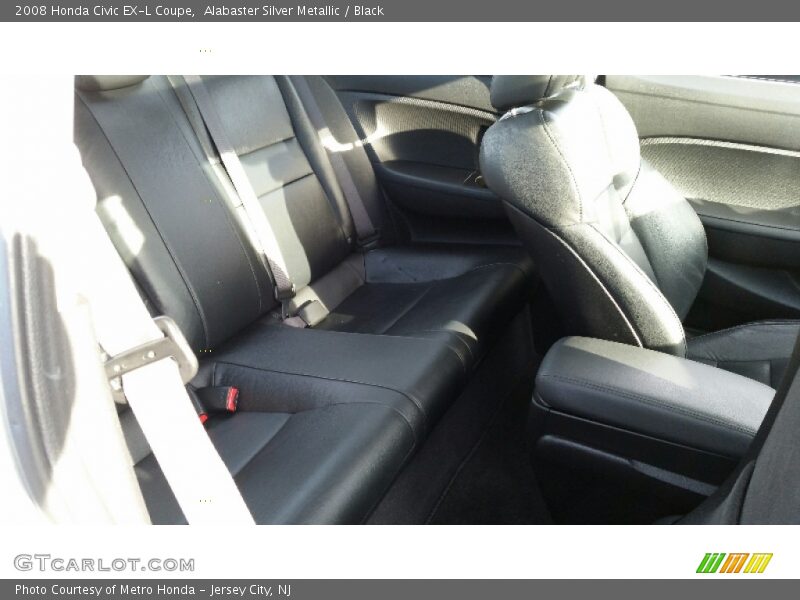 Alabaster Silver Metallic / Black 2008 Honda Civic EX-L Coupe