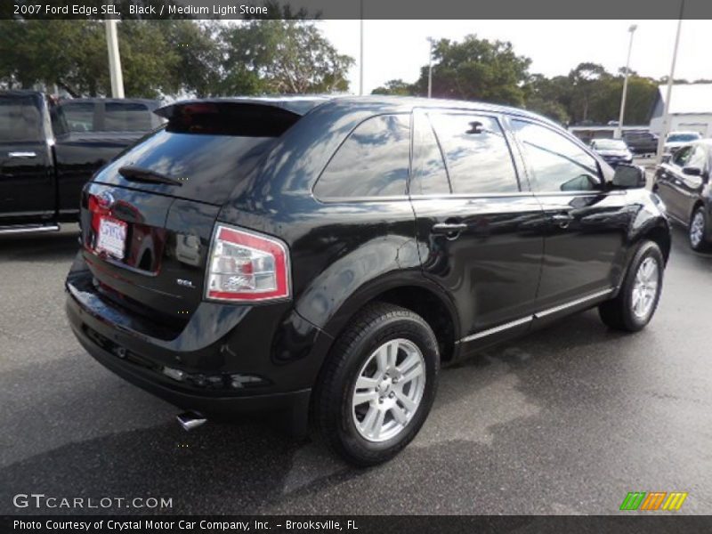 Black / Medium Light Stone 2007 Ford Edge SEL