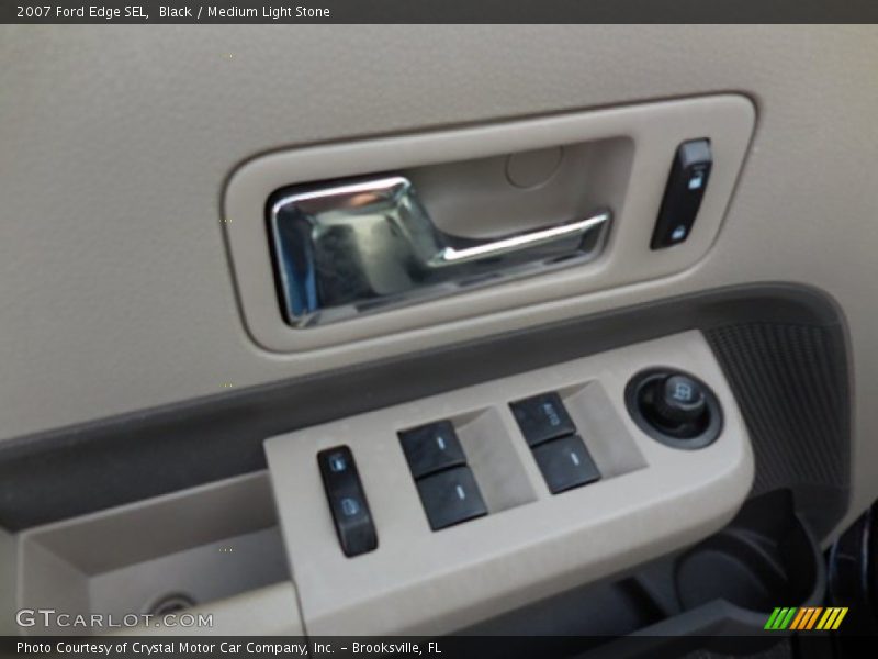 Black / Medium Light Stone 2007 Ford Edge SEL