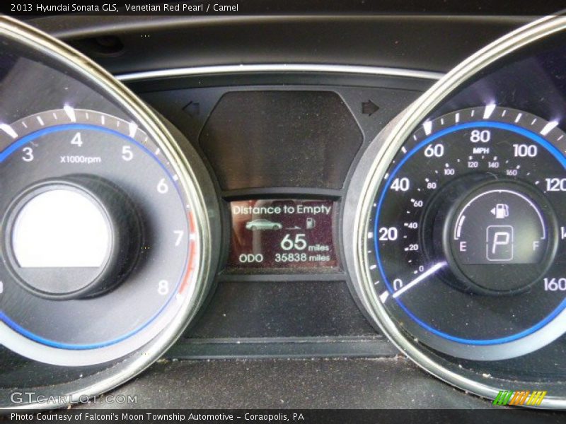 Venetian Red Pearl / Camel 2013 Hyundai Sonata GLS