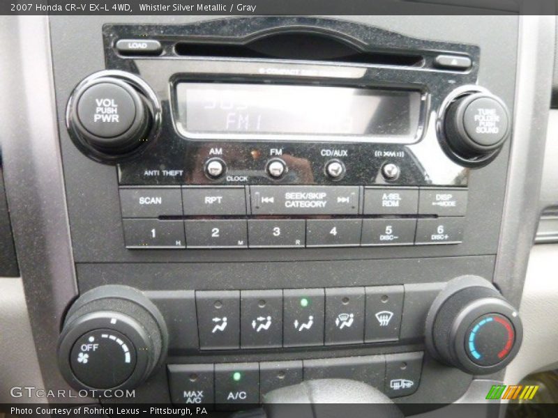 Whistler Silver Metallic / Gray 2007 Honda CR-V EX-L 4WD